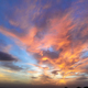 Stunning colorful clouds at the sky. Amazing view of the dramatic sunset sky - PhotoDune Item for Sale