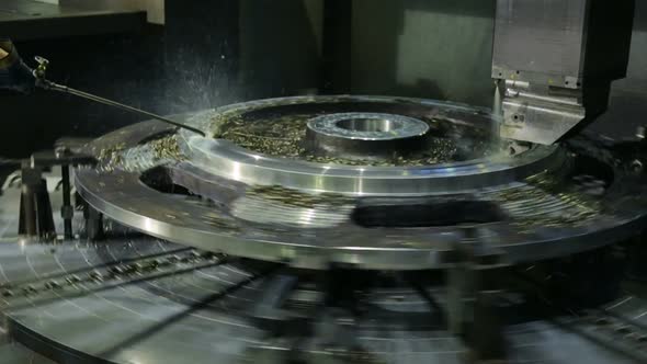 Workpiece processing on turning-and-boring lathe