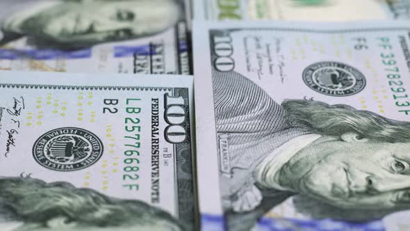 USD Dollar banknotes, paper money, exchange rate currency. Cash banknotes. The concept of finance alt