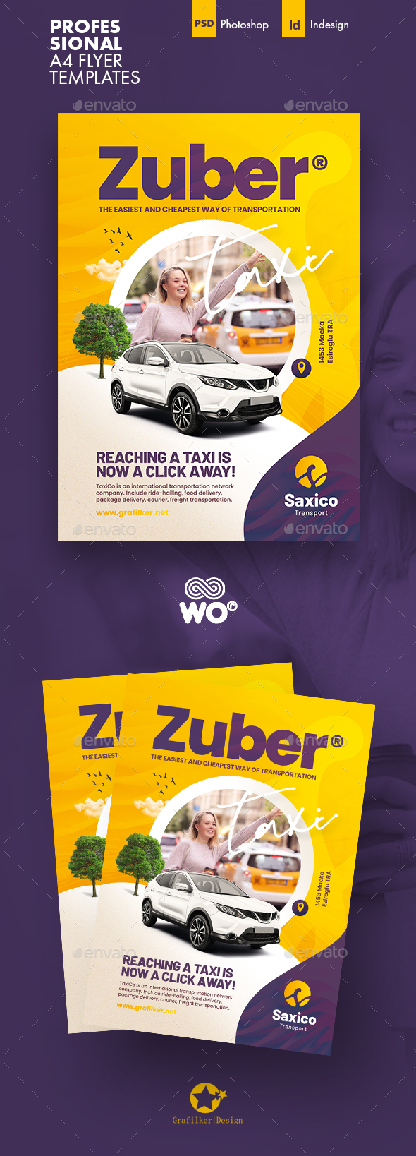 [DOWNLOAD]Taxi Application Flyer Templates