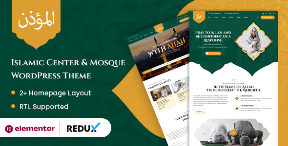 Muezzin - Islamic Center & Mosque WordPress Theme + RTL