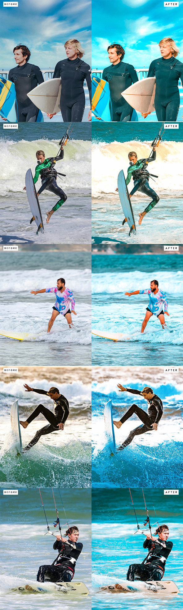 Surfer Photoshop Actions