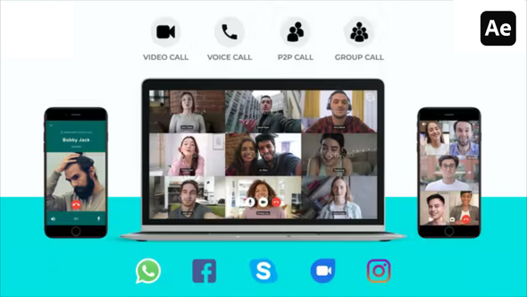 Social Media Voice Video Calls Pack - 5 in 1
