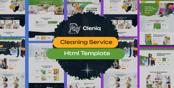 Cleniq - Cleaning Service HTML Template