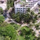 Aerial view abandoned old hotel building - VideoHive Item for Sale