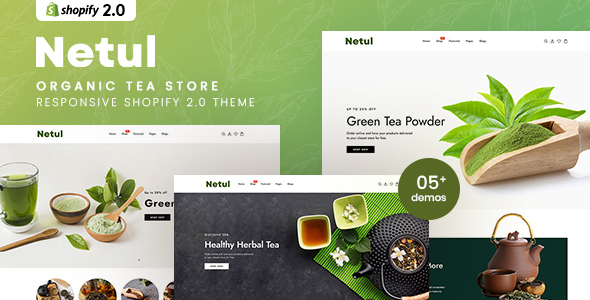 [DOWNLOAD]Netul - Organic Tea Store Shopify 2.0 Theme