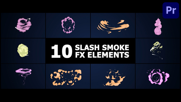 Slash Smoke Elements | Premiere Pro
