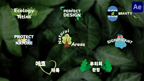 Ecology Titles for After Effects