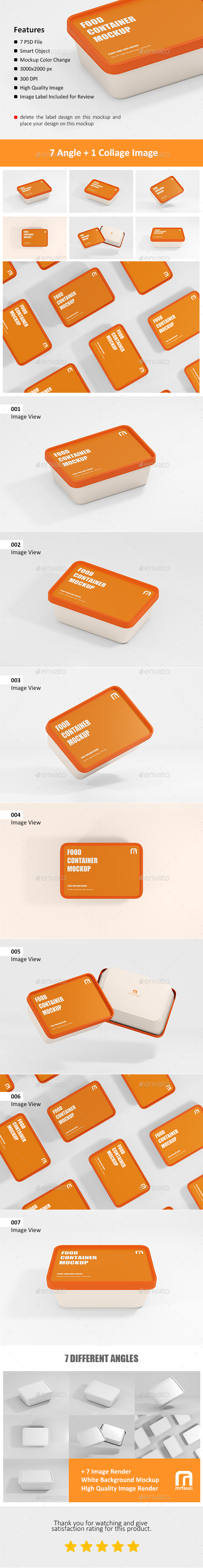 [DOWNLOAD]Food Container Mockup