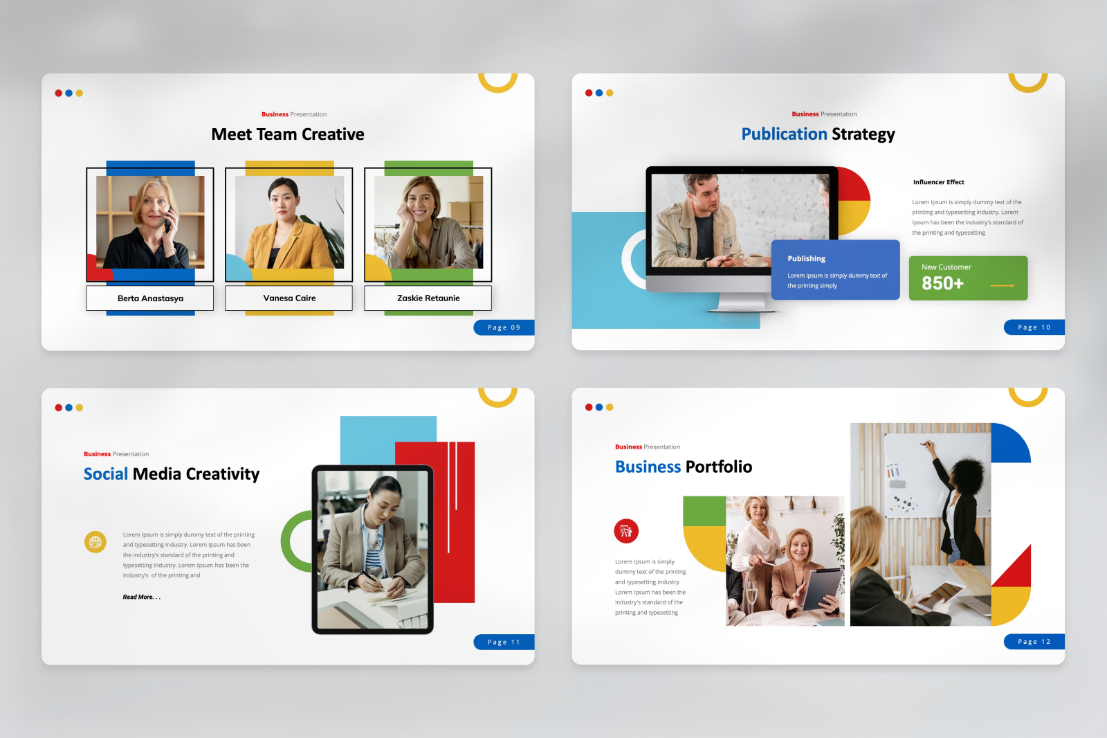 Business Creative Keynote Presentation, Presentation Templates ...