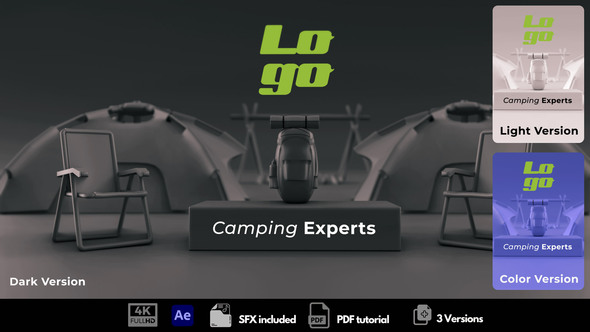 Camping Experts Logo Stings template preview