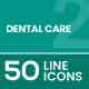 Dental Care Line Icons
