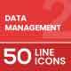 Data Management Filled  Line Icons