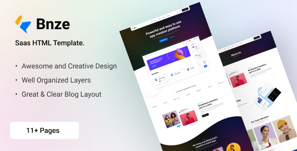 Bnze - SaaS and Software HTML Template