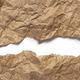 Crumpled brown paper. Background made of natural paper with tears on a white background - PhotoDune Item for Sale