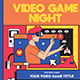Video Game Night Flyer Template 