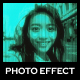 Futuristic Monitor Photo Effect