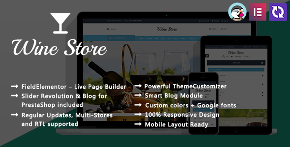 Wine Store - Vineyard Elementor PrestaShop Theme