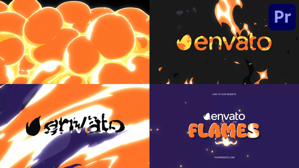 Fire Explosion Logo Opener for Premiere Pro