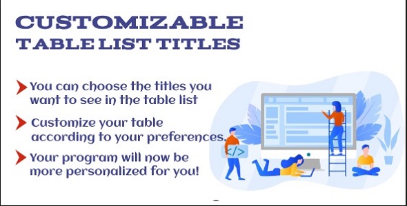 Adjustable Table List Headings For PerfexCRM