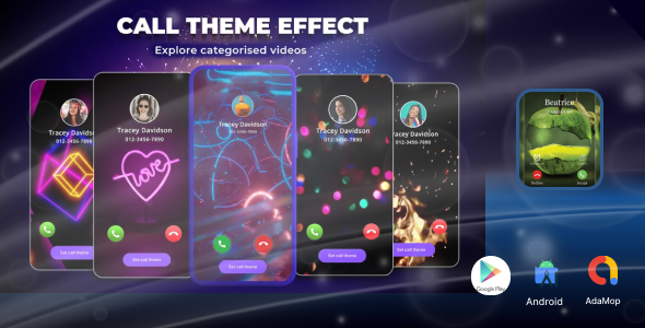 Call Screen - iCallScreen - iOS Screen Theme - iCall iOS 15 - Color Call Themes