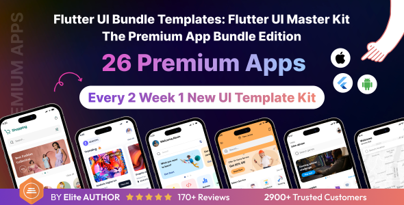 Flutter UI Bundle templates: Flutter UI Master Kit | The Premium App Bundle Edition