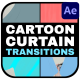 Cartoon Curtain Transitions | After Effects - VideoHive Item for Sale