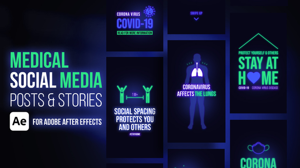 Medical Social Media Posts & Stories Ae Product Promo template preview