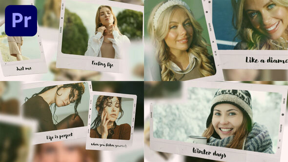 Clean Photo Slideshow Premiere Pro template preview