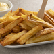 Fresh baked French peel potato friesand mayonnaise - PhotoDune Item for Sale