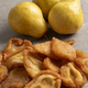 Heap of dried pear fruit and fresh pears close up - PhotoDune Item for Sale