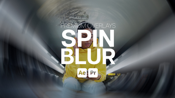 Premium Overlays Spin Blur Premiere Pro template preview
