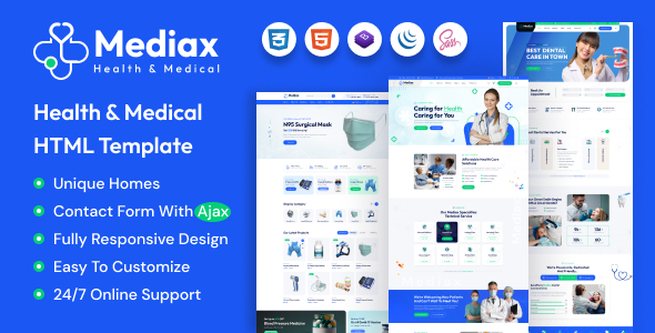 Mediax - Health & Medical Service HTML Template
