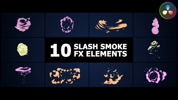 Slash Smoke Elements | DaVinci Resolve