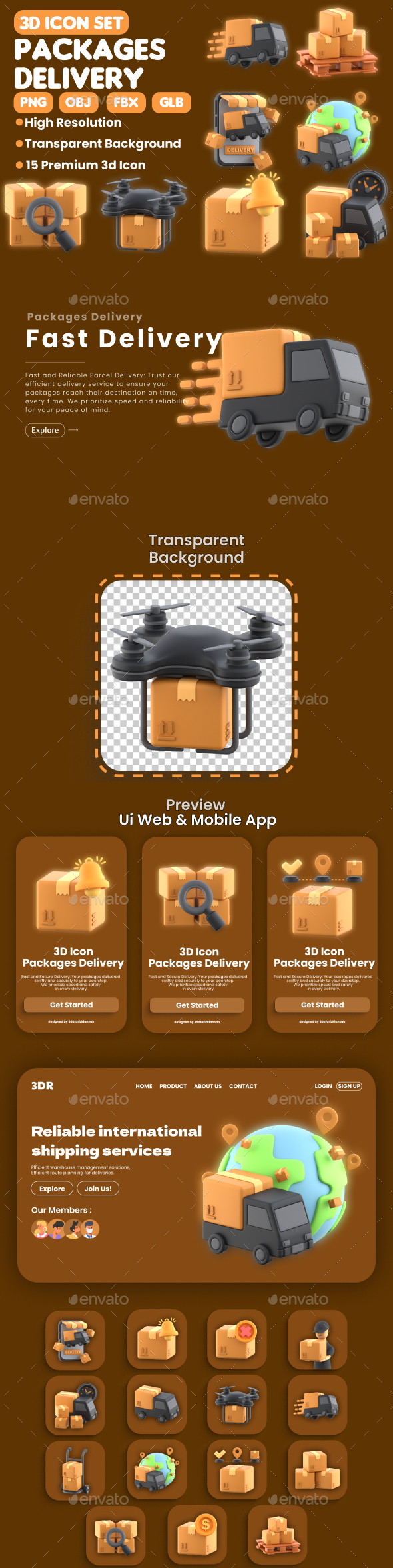 3D Packages Delivery