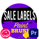 Sale Labels Paint Brush For Premiere Pro - VideoHive Item for Sale