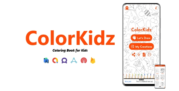 ColorKidz - Kids Coloring Book + GDPR | ADMOB, FIREBASE, ONESIGNAL