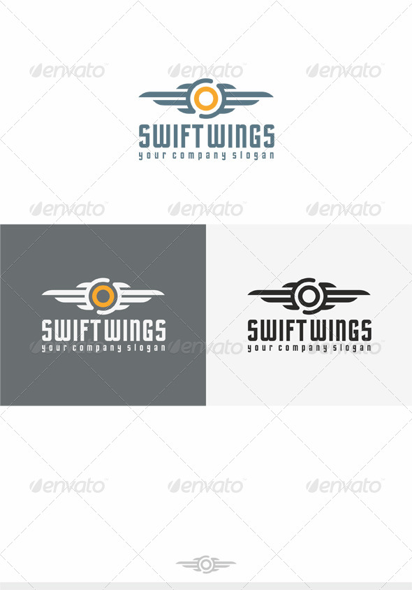 Swift Wings Logo - Crests Logo Templates