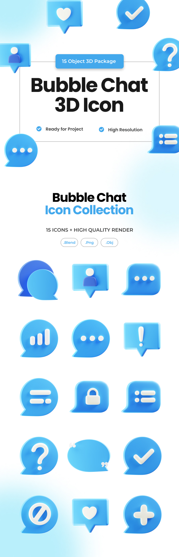 3D Bubble Chat