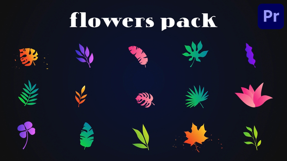 Colorful Flowers Pack for Premiere Pro