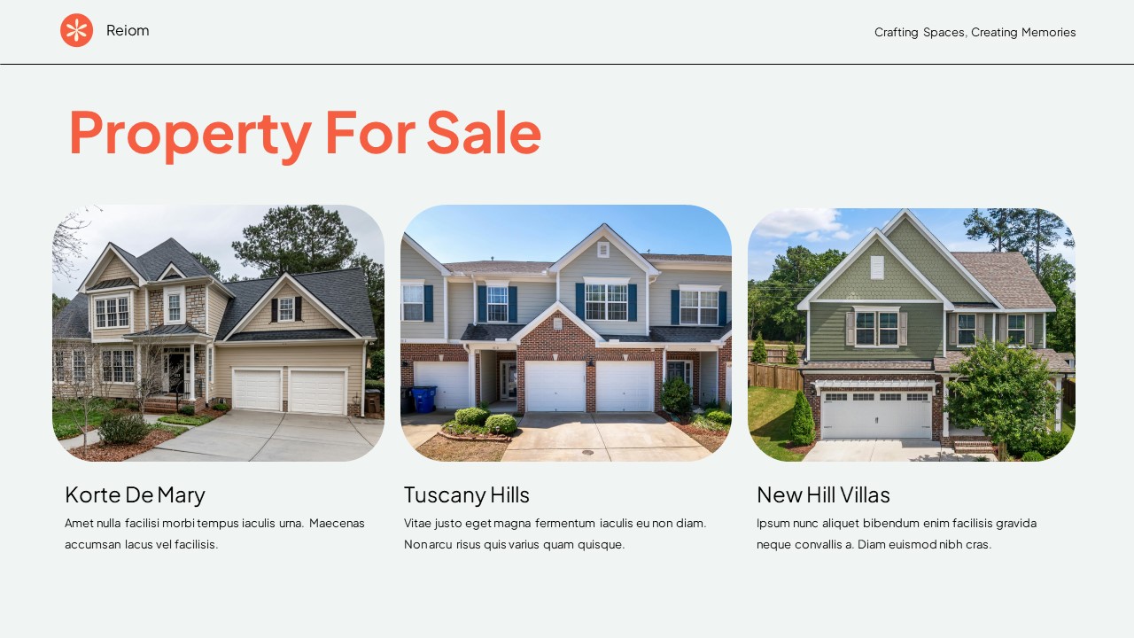 White Orange Modern Swiss Pitch Deck Real Estate Presentation ...