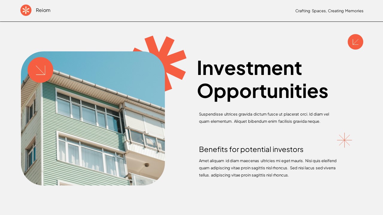 White Orange Modern Swiss Pitch Deck Real Estate Presentation ...