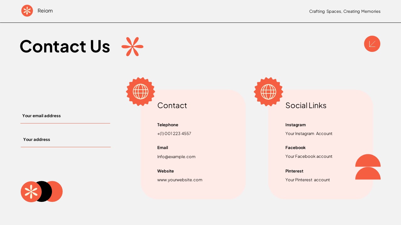 White Orange Modern Swiss Pitch Deck Real Estate Presentation ...