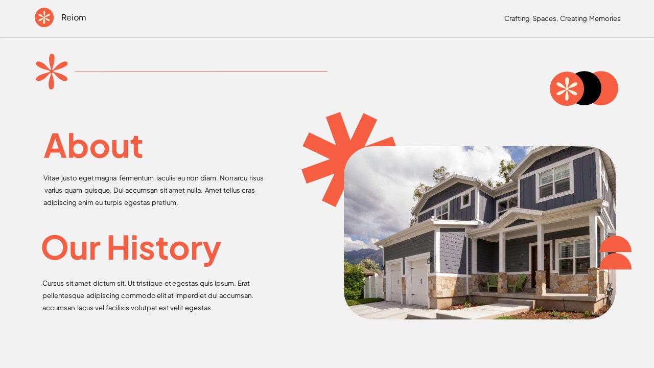 White Orange Modern Swiss Pitch Deck Real Estate Presentation ...