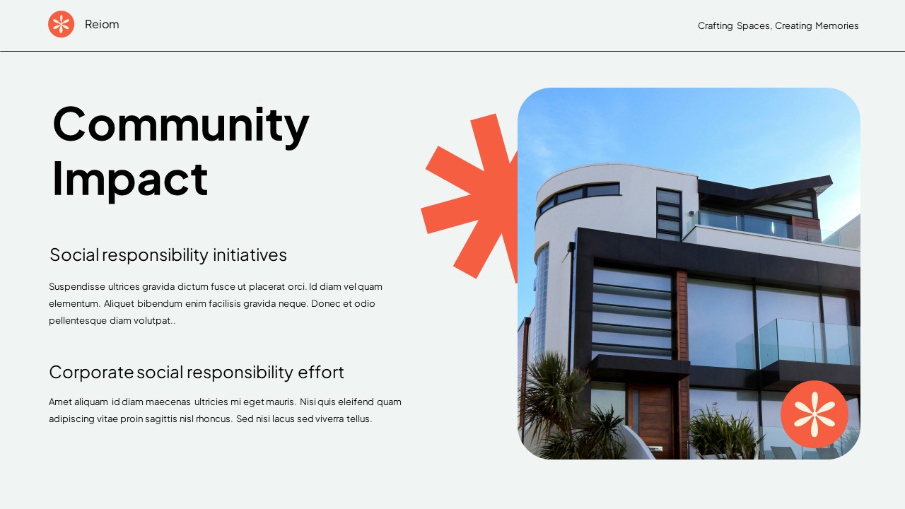 White Orange Modern Swiss Pitch Deck Real Estate Presentation ...