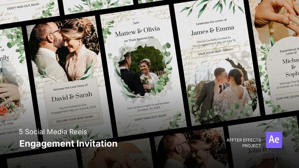 Social Media Reels - Engagement Invitation After Effects Template Elements template preview