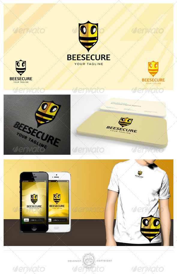 Beesecure Logo - Animals Logo Templates