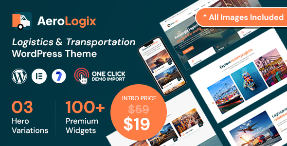 AeroLogix – Logistics & Transportation WordPress Theme