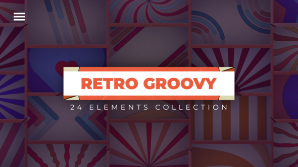 24 Retro Groovy Backgrounds | Premiere Pro