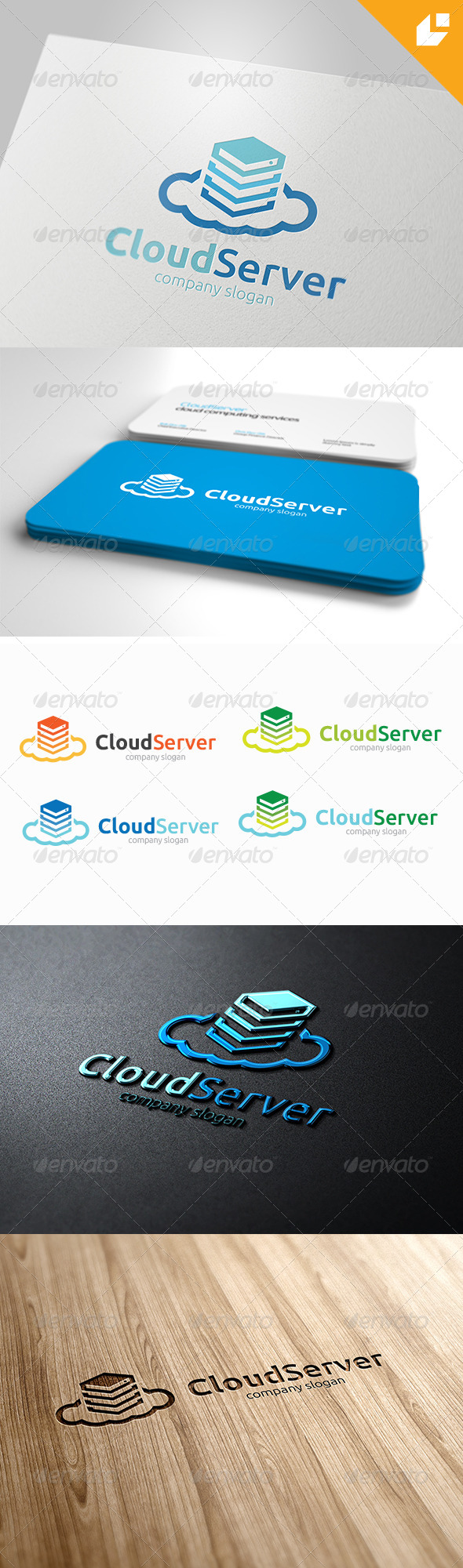 Cloud Server Logo - Nature Logo Templates